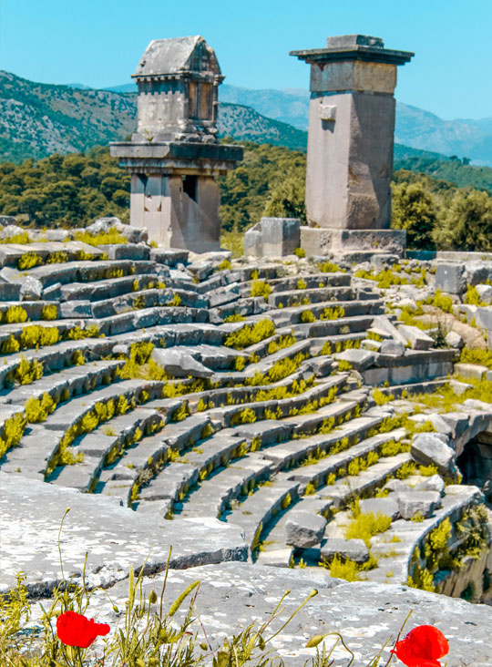 Xhantos Antik Dönem Harabeleri, Antalya - Muğla 