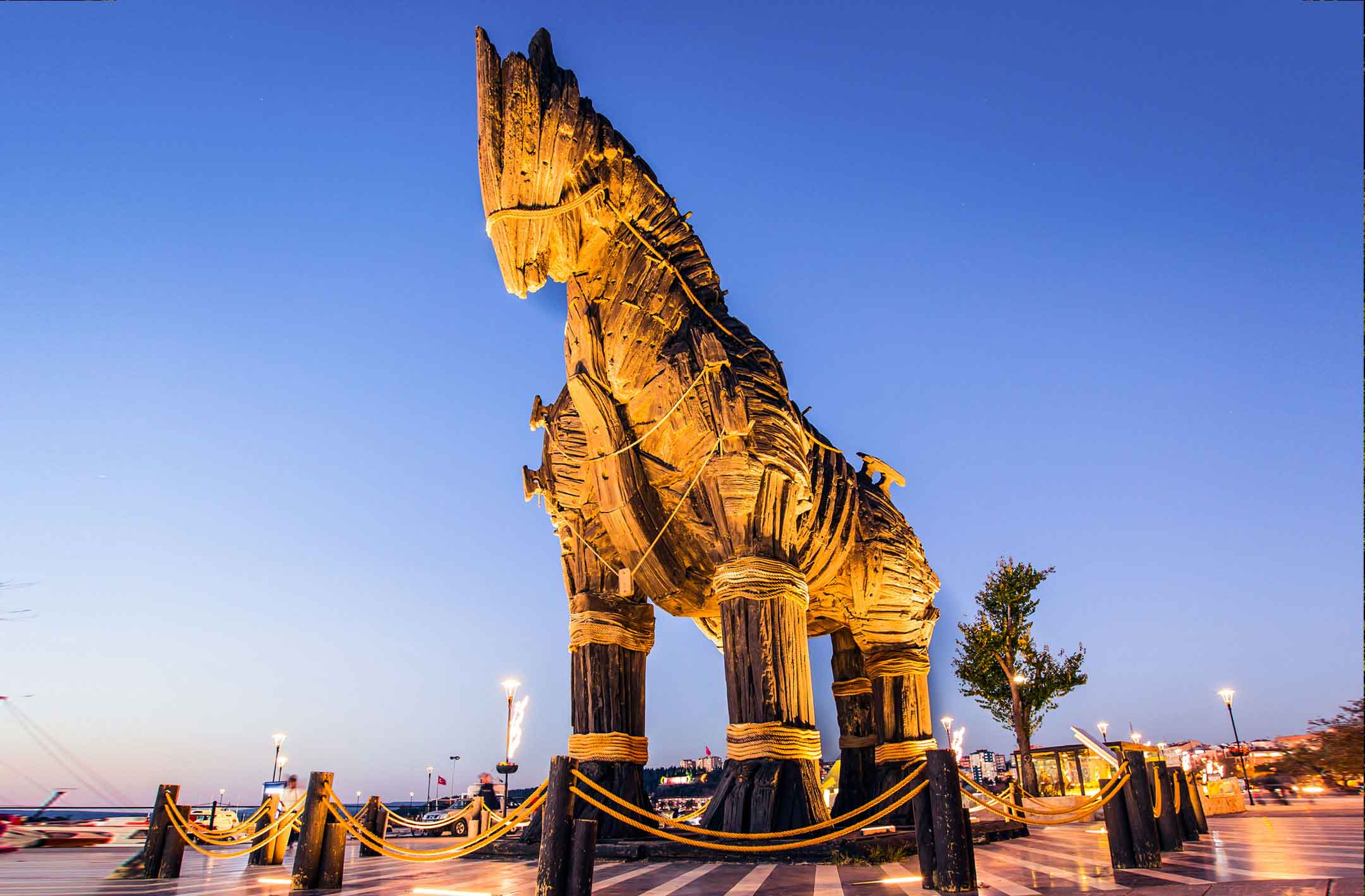 Troya Atı Çanakkale Merkezde sergilenmektedir