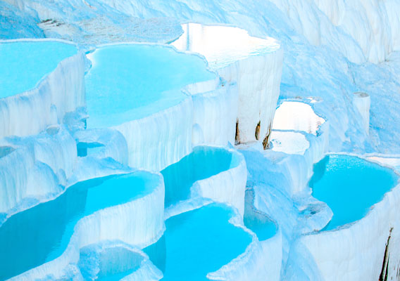 Pamukkale travertenleri, Denizli Türkiye 