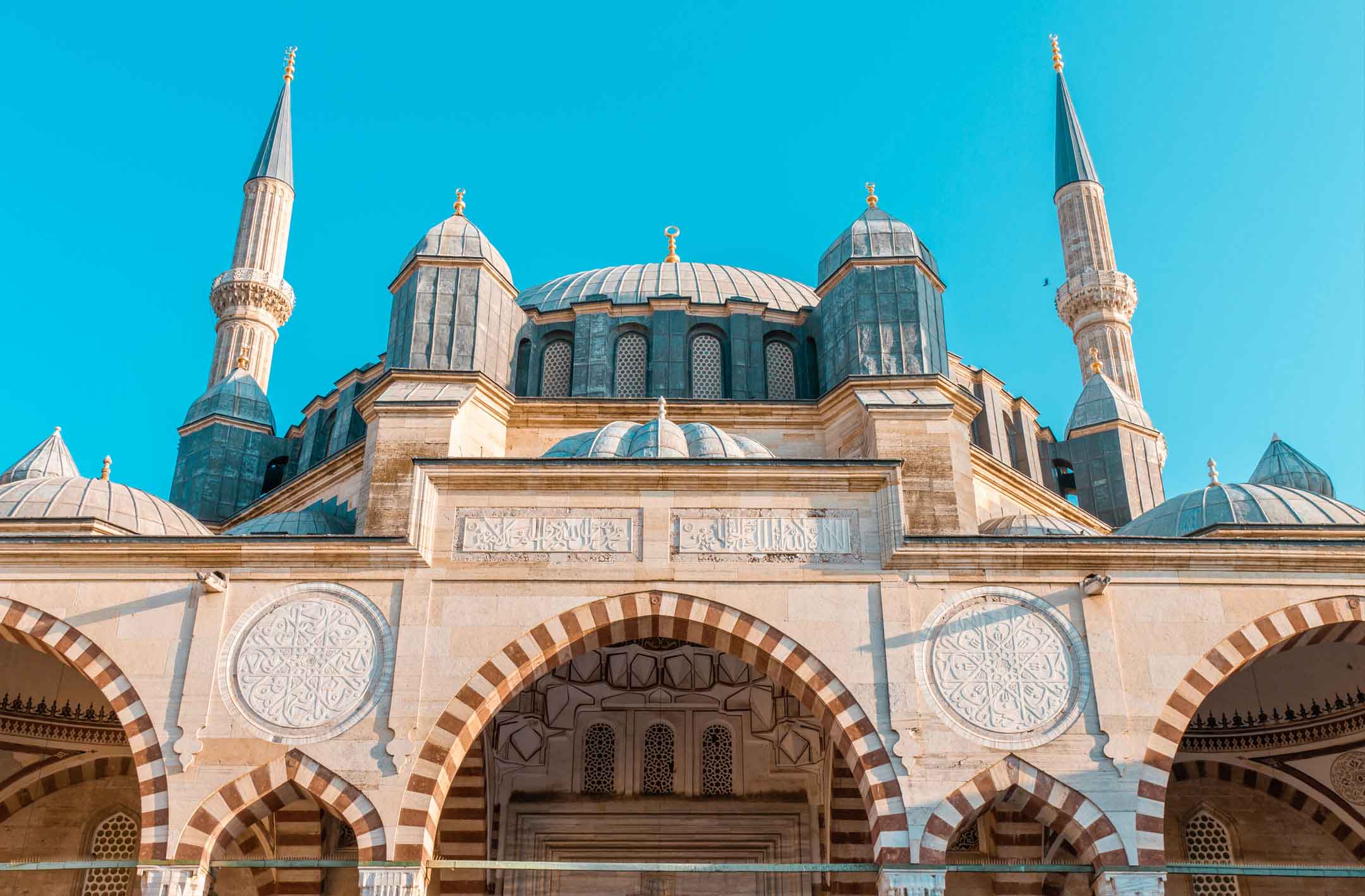 Selimiye Camii'nin Görkemli Kubbeleri, Edirne Türkiye