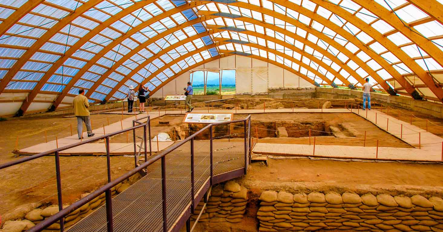 Çatalhöyük Arkeolojik Kazı Alanı Konya Türkiye 