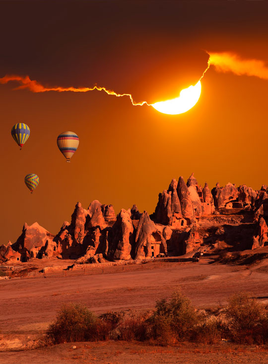 Göreme Sıcak Hava Balonları ve Güneş