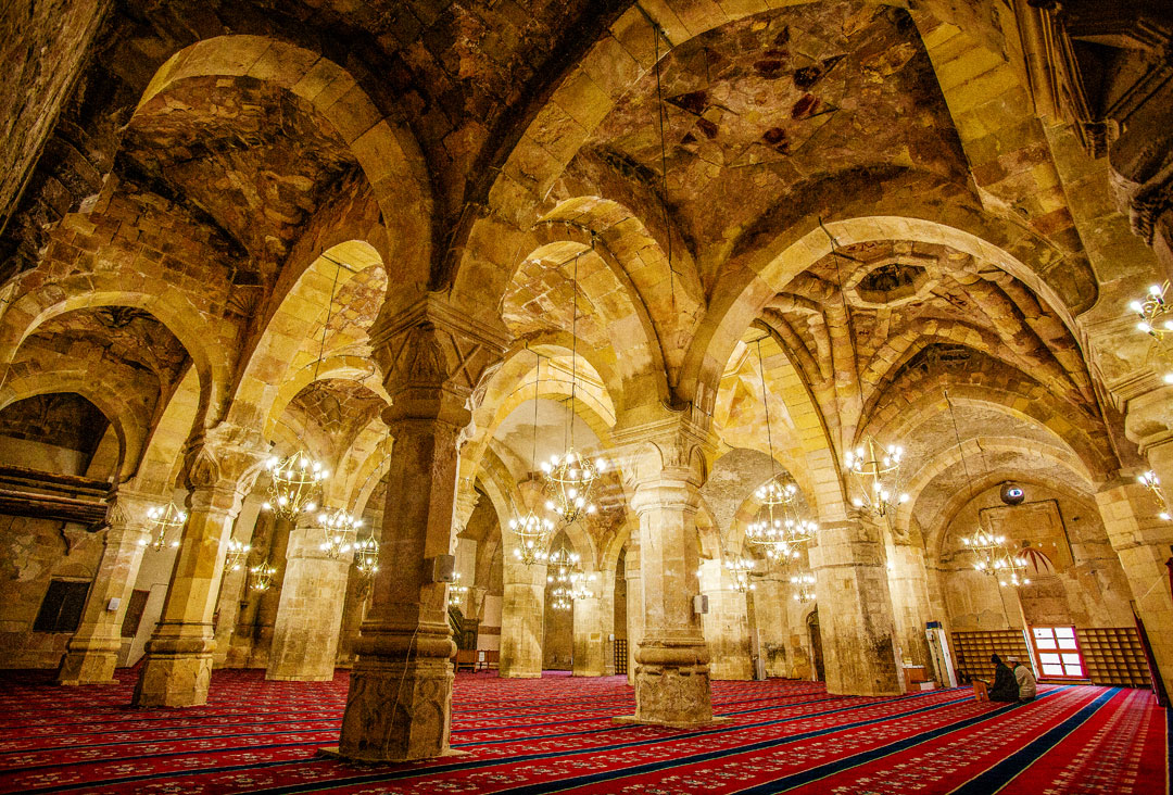 Divriği Camii taş kolonları ve içi