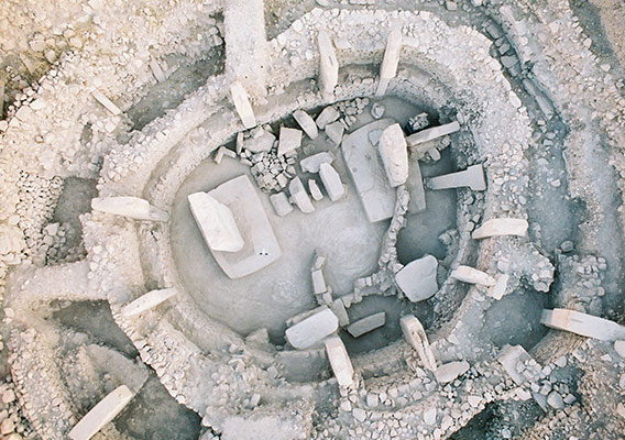 Göbeklitepe Arkeolojik Alanının Üstütten Görüntü