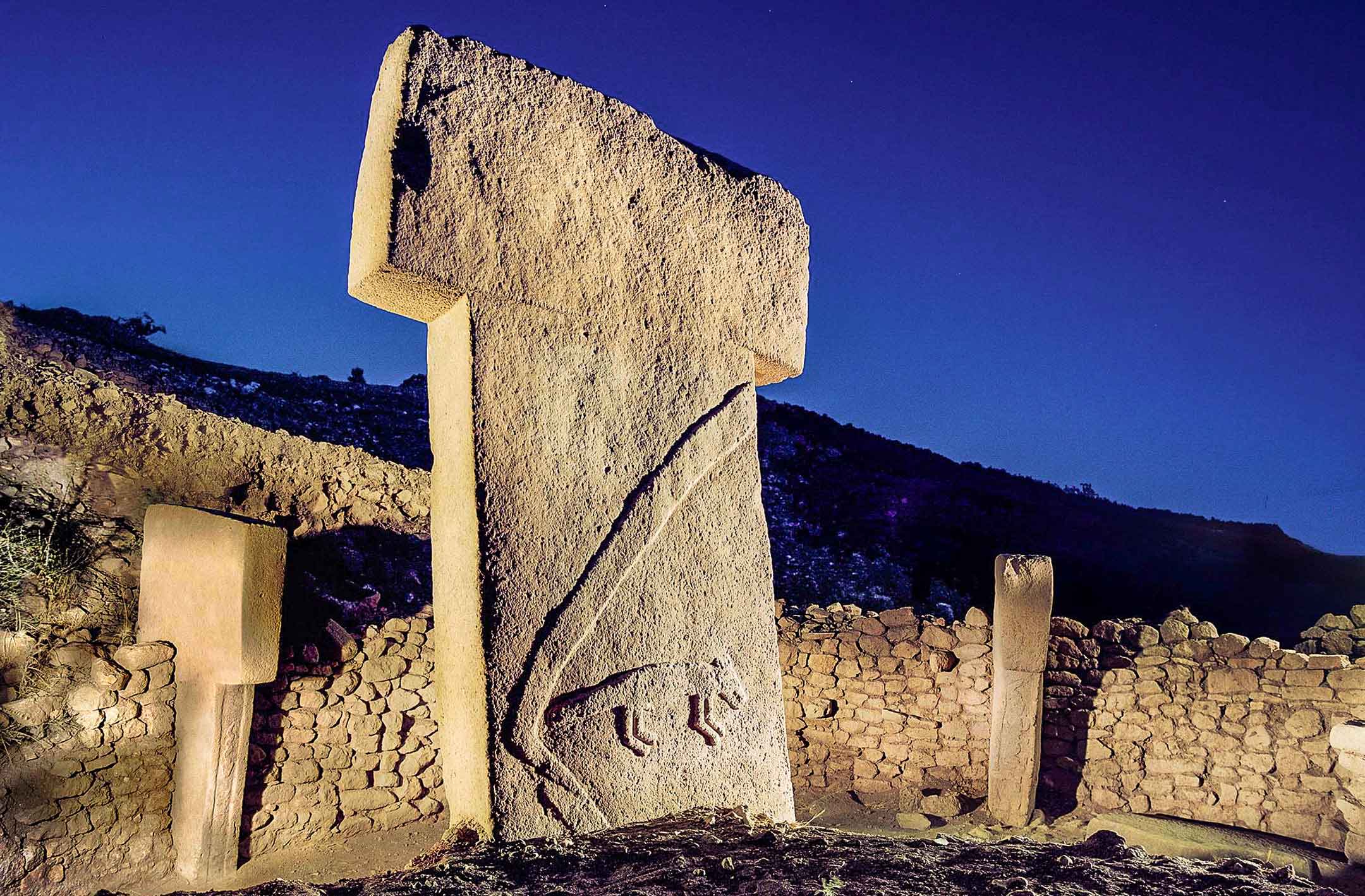 T biçimli Anıtlar Göbeklitepe Şanlıurfa Türkiye 2018